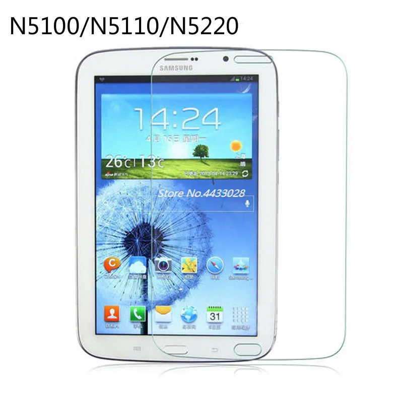 

2.5D 9H Tempered Glass For Samsung Galaxy N5100 N5110 N5220 Screen Protector For Tablet Note 8.0 Inch Protective Film Glass