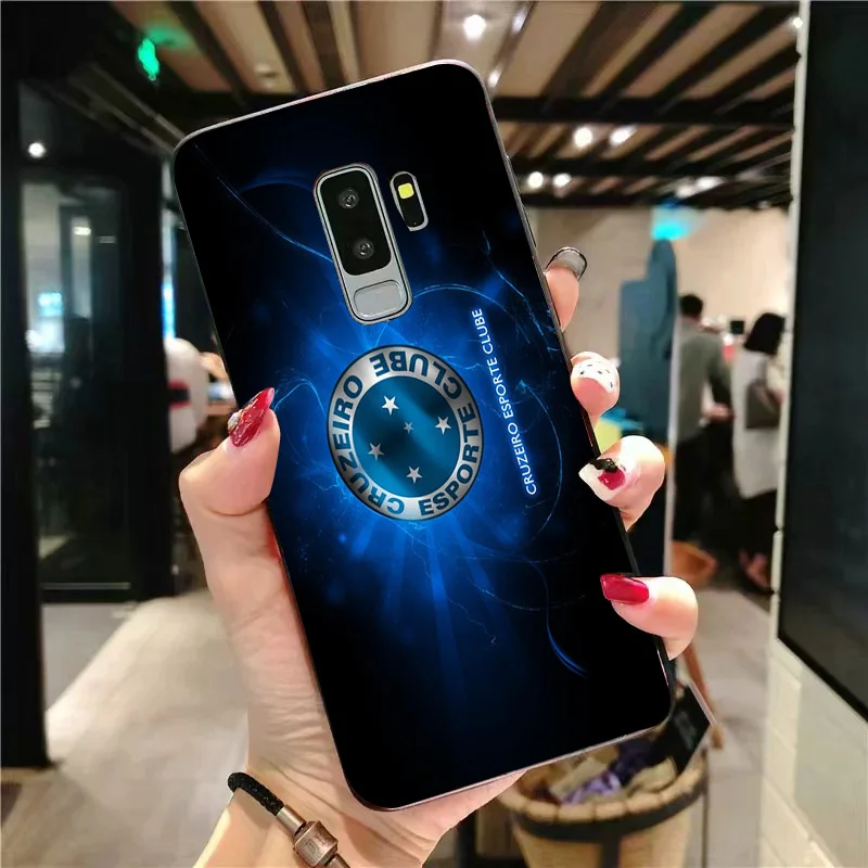 Phone Case FC Cruzeiro For Samsung S6 S7 Edge S8 S9 S10E Note8 Note 9 10 A9 C10 J7 Max DIY Black Soft TPU S10 | Мобильные телефоны