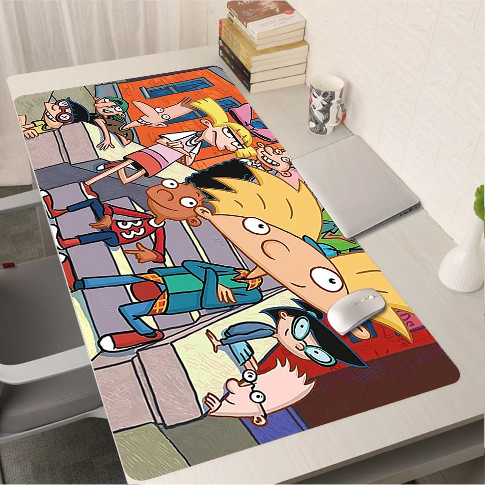 

Anime Hey Arnold Computer Mouse Pad Gaming Mousead Large Mousepad Gamer XL Mause Carpet Desk Mat Laptop Keyboard Pad for Mini PC