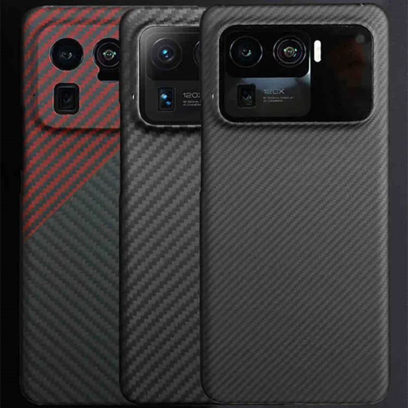 

Чехол из углеродного волокна для телефона Xiaomi 11 Ultra 11 противоударный чехол с защитой от падения для Xiaomi Mi 11 Ultra Mi11 чехол из настоящего углерод...