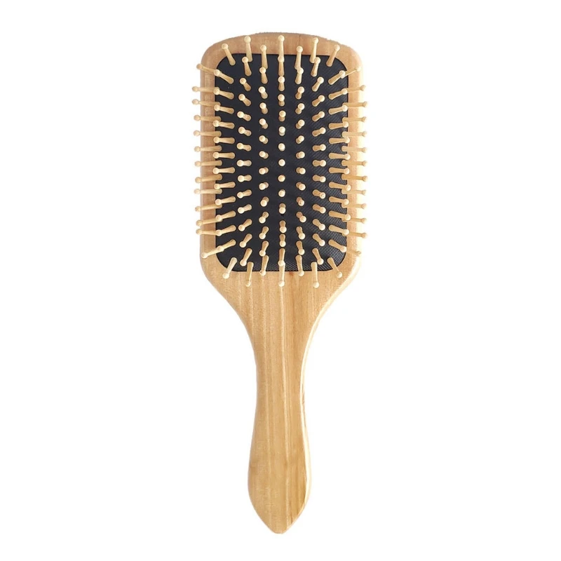 

New Wooden Hair Brush Detangling Hairbrush Reduce Frizz Massage Scalp for Women Men Straight Curly Wavy Dry Wet Thick Fine Hair