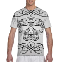 3d print skull white t shirt harajuku womenmen white t shirt ghost anatomical womenmen t shirt