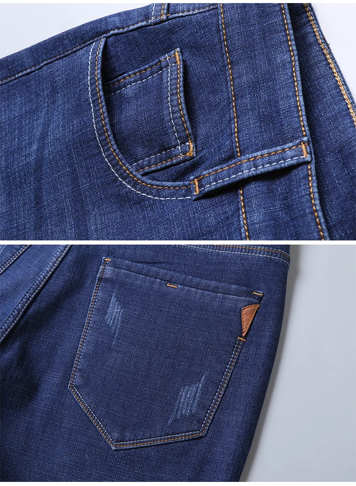 Зимние теплые фланелевые Стрейчевые джинсы для мужчин s, зимние качественные мужские флисовые штаны от известного бренда, прямые флокированные брюки, мужские джинсы