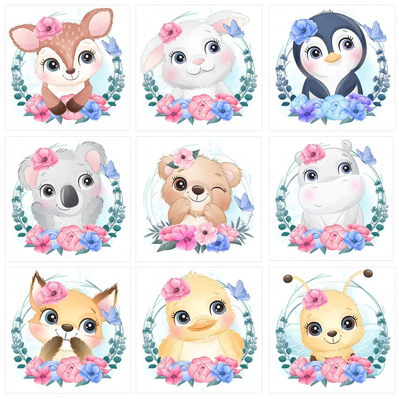 

Алмазная вышивка 5D "сделай сам", животные, олень, кролик, собака, коала, квадратные и круглые алмазы, вышивка крестиком, мозаика, подарок для д...