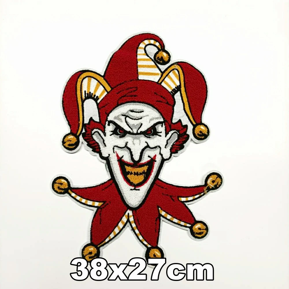 

Apparel large embroidery big clown patch for clothing AM-291
