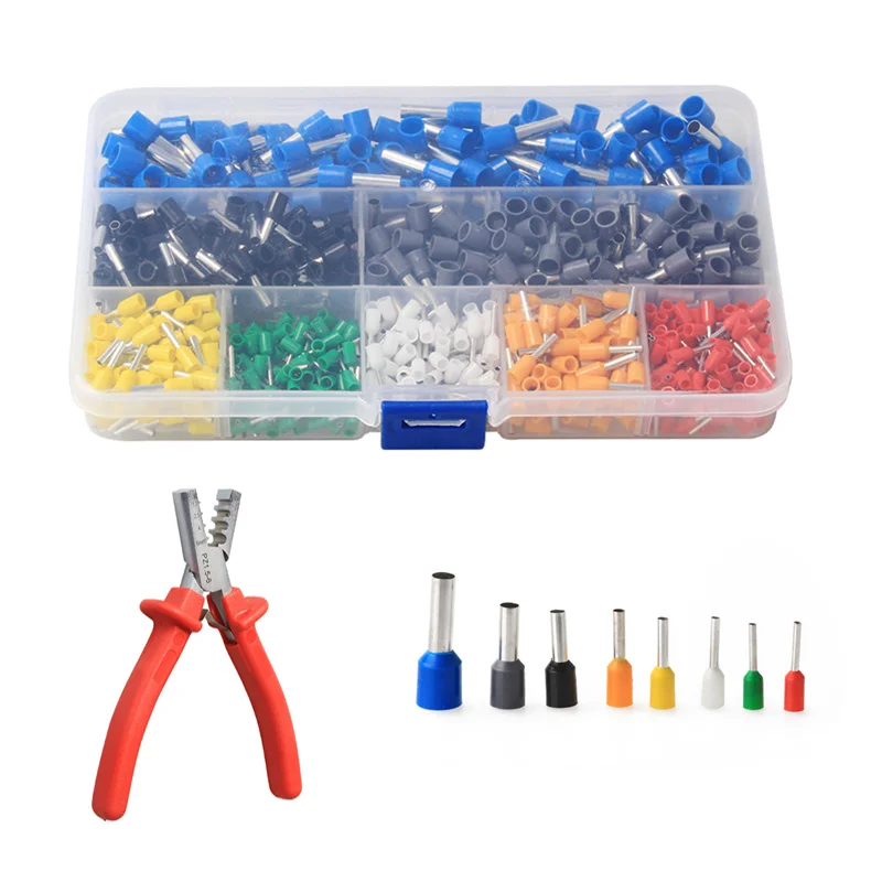 800 шт. набор изолированных штырьков для и обжимных фотоэлементов + 1 ручные