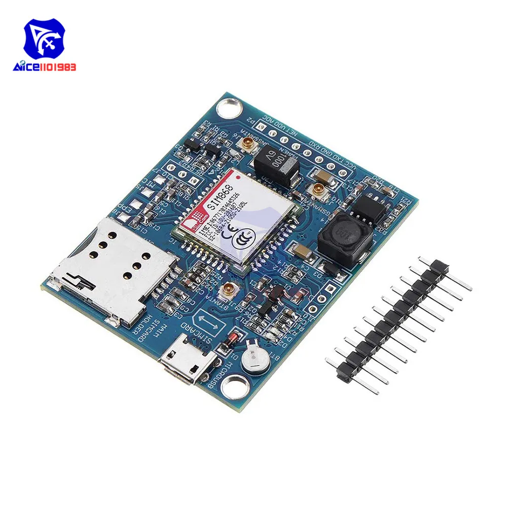 Плата разработки diymore SIM868 модуль GSM/GPRS/Bluetooth/GPS 868 МГц с Micro SIM стандартная SMA антенна
