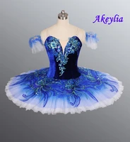 royal blue bird yagp professional ballet competiton tutu skirt women pink classical pancake tutu costume dress purple for girls