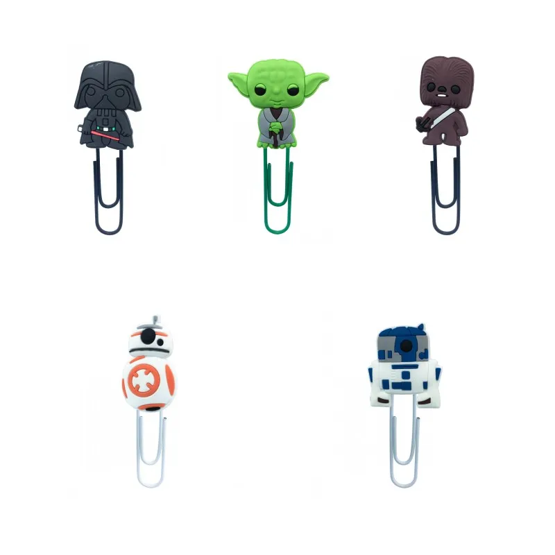 4057-579 10 12 mix25 25 шт. Звездные войны Bookmarks для книг экшн-фигурки бумажные зажимы закладки для книг держатель для студентов, учительниц, подарок на день рождения - Цвет: 4057-579 10 12 mix25