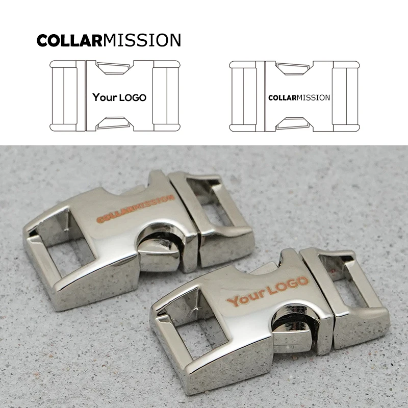 

Металлические гравированные боковые выпуск Изогнутые Пряжки Прочная Фурнитура для блокировки Паракорда ошейники для домашних животных diy ...