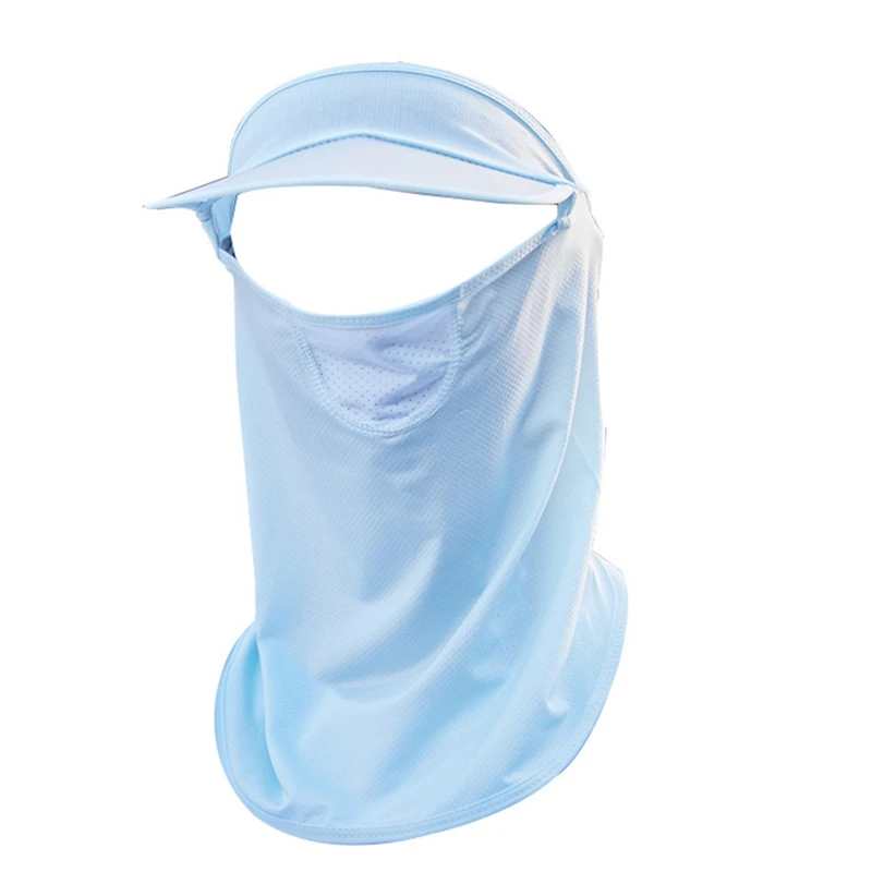 

Summer Golf Sunscreen Mask Sun Protection Breathable Bottoming Anti-UV Solid Fashion Golf Sportswear Camping Hollow Hat Women