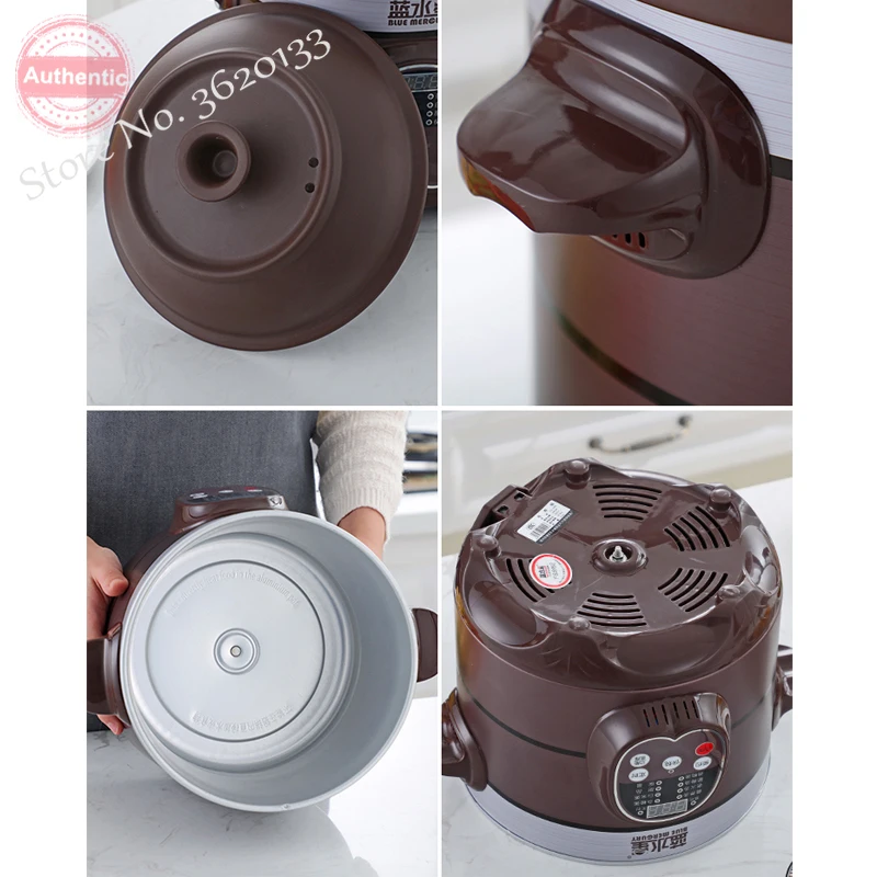 2 5/220 л многофункциональная кастрюля с фиолетовым песком электрические медленные