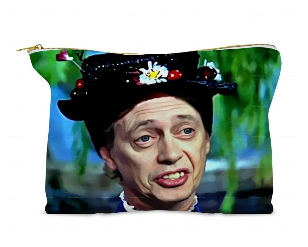 

Steve Buscemi poppins cosmetic bag travel size toiletries zipper pouch small makeup bag cute travel bag for women