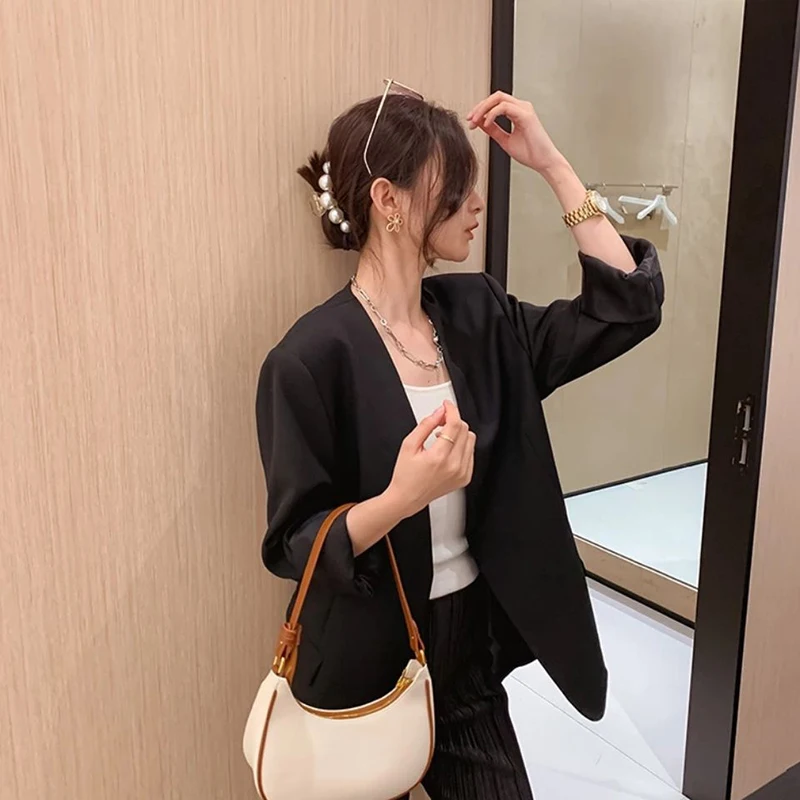 

Women Shoulder Bag PU Leather Small Underarm Bag Ladies Solid Color Mobile Phone Wallet Handbags Female Fashion Totes Wholesale