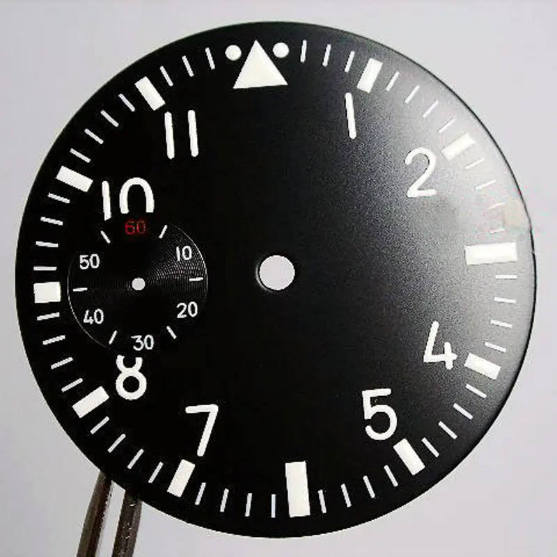 Циферблат с подсветкой черный 38 9 мм подходит для часов Unitas ETA 6497 | Наручные часы