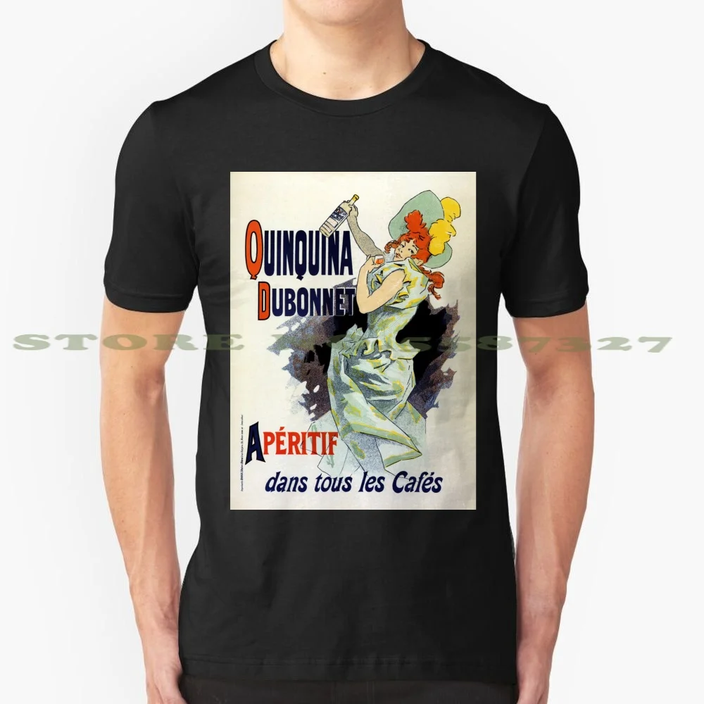 Винтажная стильная модная футболка с французским напитком модный дизайн