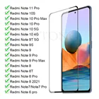 Закаленное стекло с полным покрытием для Xiaomi Redmi Note 6 7 8 9 11 10 Pro max 8T 9T 9s, защитная пленка для экрана Redmi 9 9T 9a 9c 8 8a, стеклянная пленка