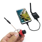 Простой в использовании 5,8G FPV приемник UVC видео Downlink OTG VR Android Phone и 25100 мВт передатчик + CMOS 200 мм 1200TVL камера