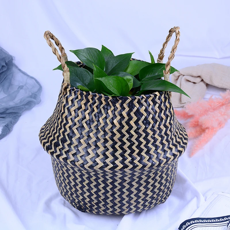 2019 Складная плетеная корзина ручной работы для хранения морских водорослей