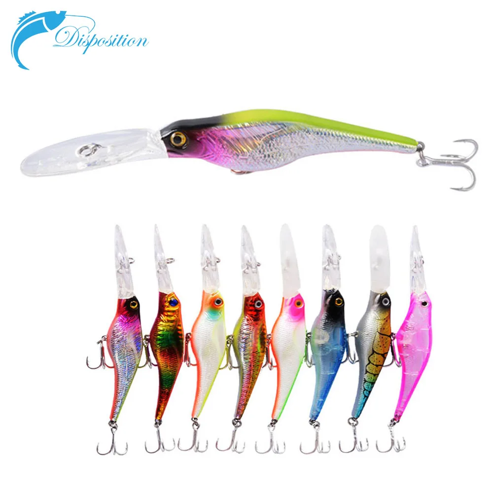 

13cm/10.64g Fishing Accessories Lure Bait Minnow Lengthen and Thicken Large Tongue Board Lure of Fishing Gear Hard Bait JR723