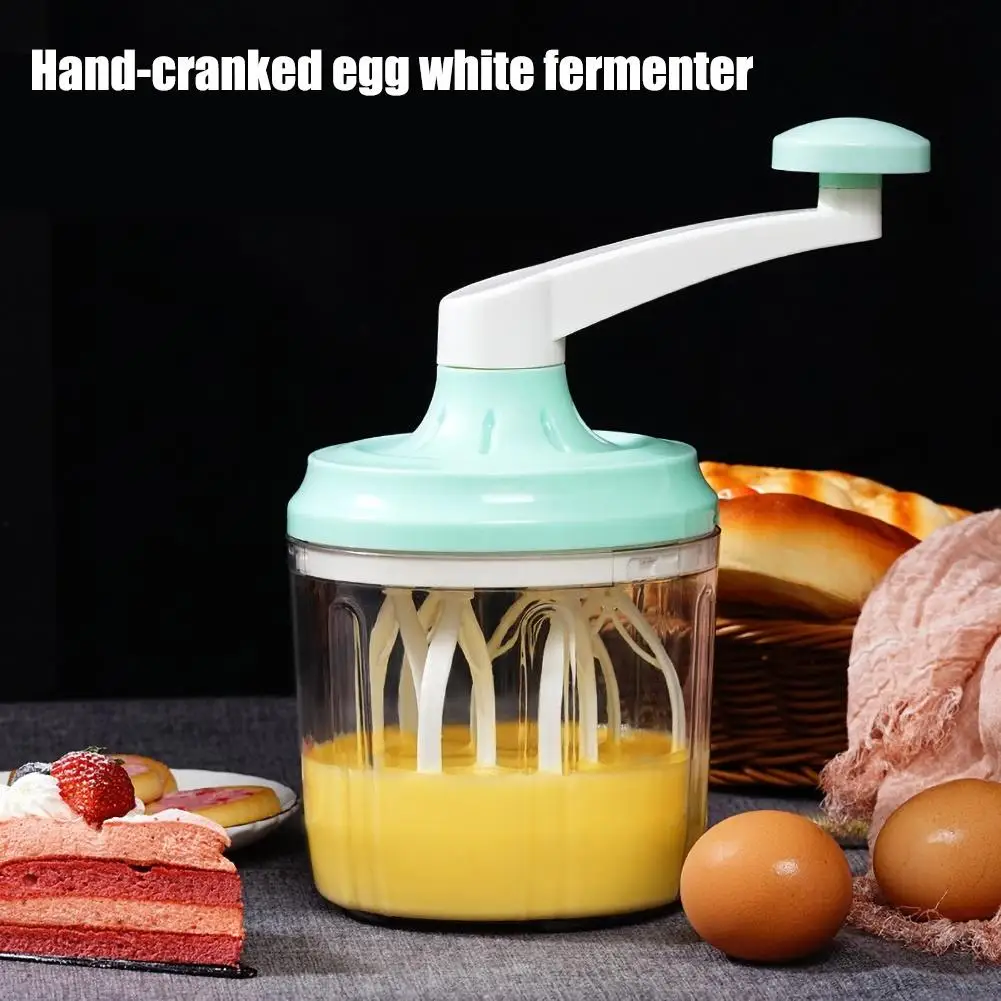 1200ml Manual Plastic Cream Egg Beater Hand Crank Fast Mixer Kitchen DIY Baking Made Tool | Дом и сад