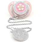 Соски соска для младенца для новорожденных держатель для пустышки Детская соска, новинка, держатель для соски, украшенный бисфенолом А, силиконовая Роскошная соска для младенцев, подарок на душ, роскошные соски