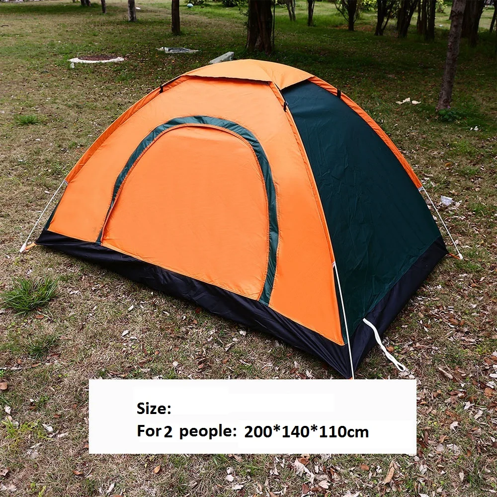 for 2 people Складная палатка 200x150x115 см, многоцветная, прочная, для охоты, кемпинга, ткань Оксфорд, постельные принадлежности, для пеших прогулок, москитная сетка, открытый солнцезащитный навес - Цвет: for 2 people