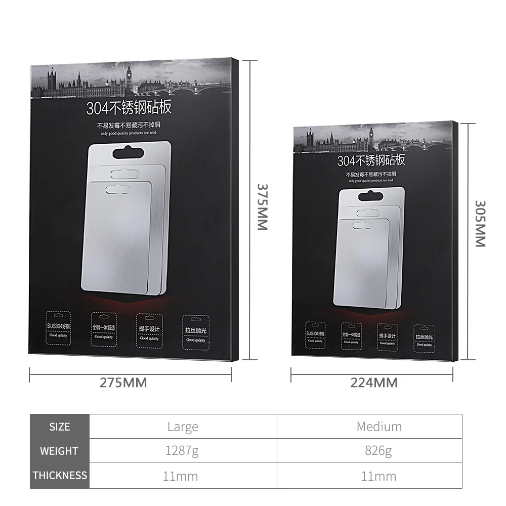 Новая разделочная доска из нержавеющей стали разделочный блок для фруктов