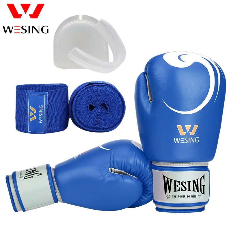 Боксерские перчатки Wesing бриллиантовые тренировочные защитные для рта