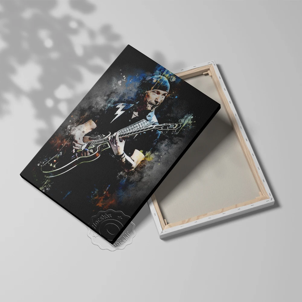 Плакат с гитаристом Дэвида Хоуэлла Эванса The Edge U2 Rock Поклонники группы собирать