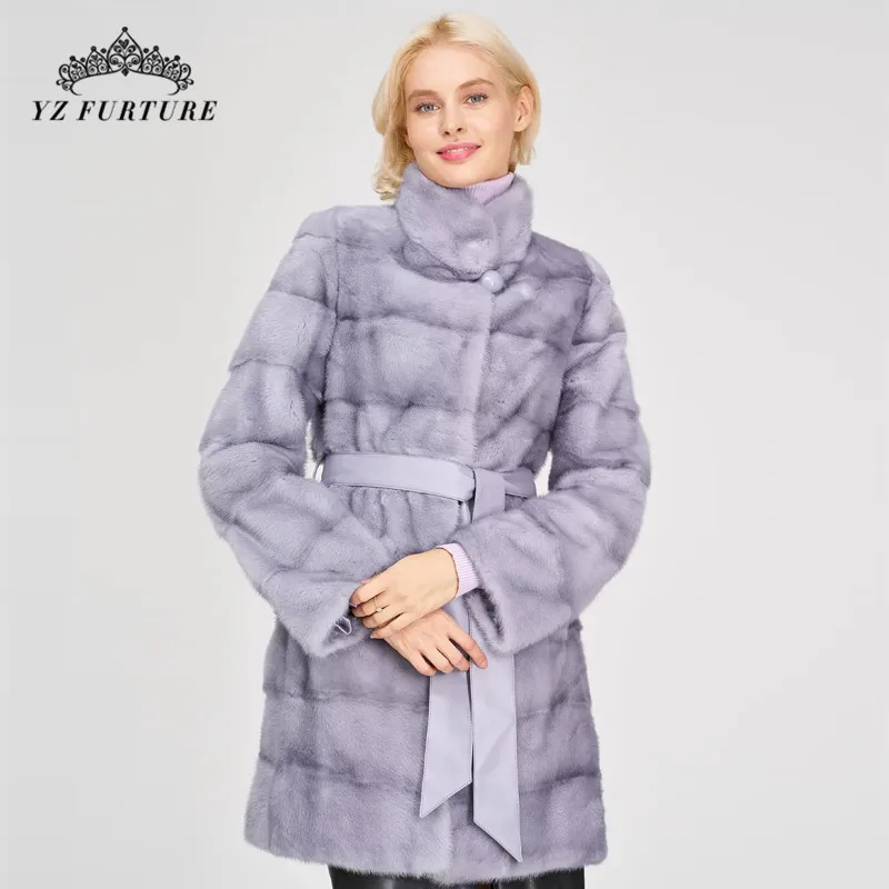 Норковые Шубы на весну/Осень/зиму куртки из натурального меха норки верхняя