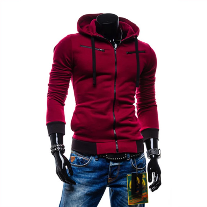 

2019 Autumn Man Hoodie Sweatshirt Cardigan Men Casual Zipper Sweatshirt Slim Hoody Male Sweatshirt Sportswear Hoodies 4XL 10