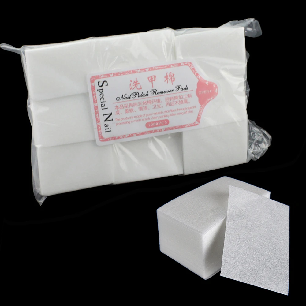 Новинка 1000 шт./лот салфетки для снятия лака ногтей безворсовые Салфетки Для ванны
