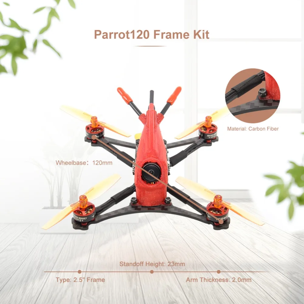 HGLRC зубочистка Parrot120 микро RC FPV гоночный Дрон с камерой PNP F411 2-4S управление полетом 13A 4в1 ESC 1103 кв мотор