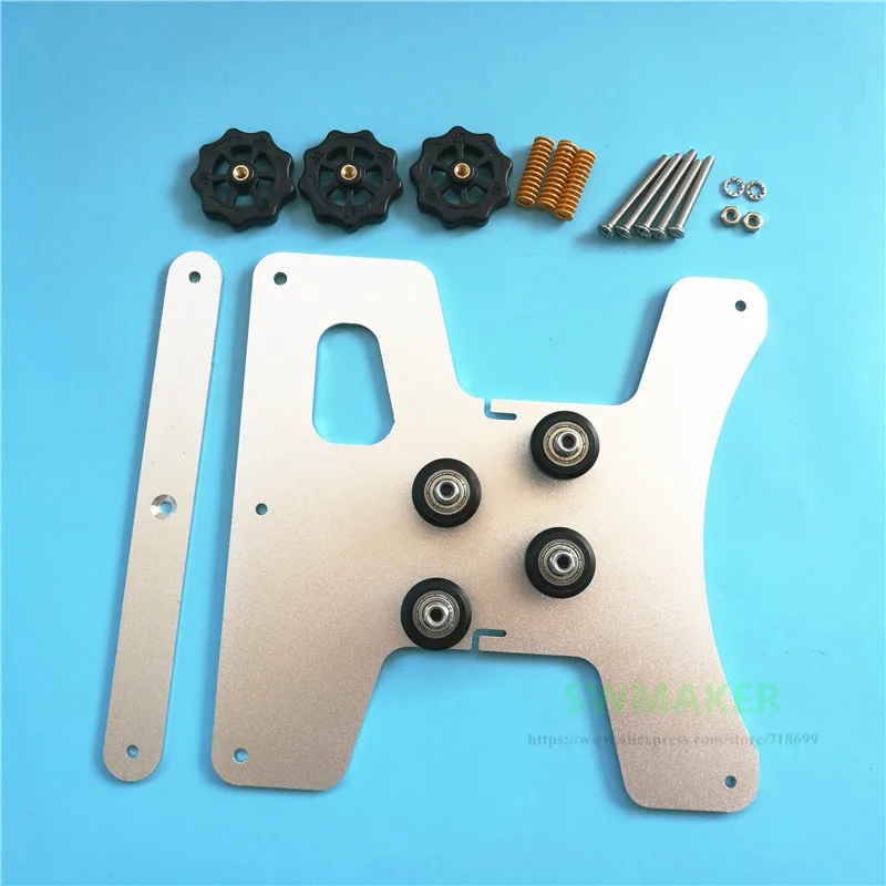 Creality Ender-3 3D Printer Parts Hotbed Y Carriage Plate + Pulleys Leveling Nut Spring Screw kit For ender-3s Heated Bed | Компьютеры и