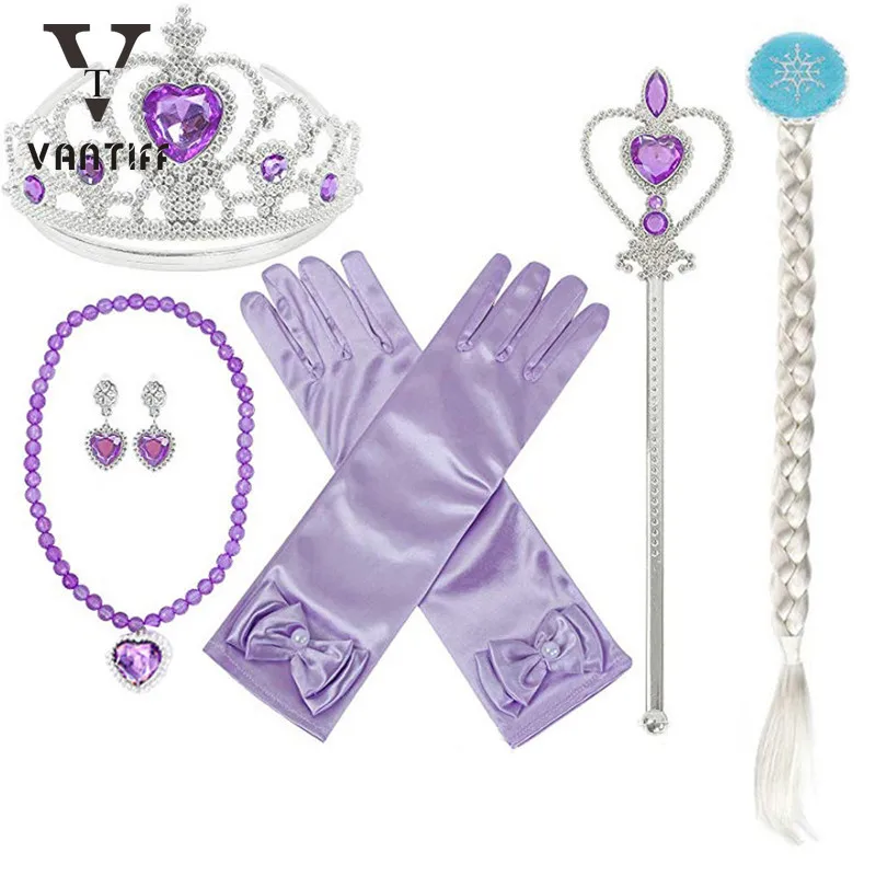 

2021 New Style Cosplay Princess Dresses for Girls Gorgeous Purple Long Sleeves Costume Show Dress Cartoon Character Clothing