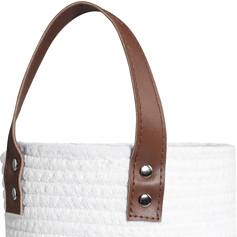 

Cotton Rope Woven Hanging Basket ,Hanging Storage Basket Bin for Flower Plants Clothes