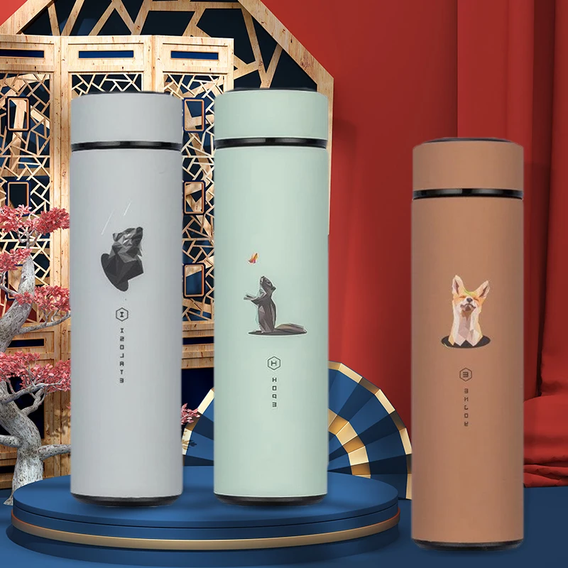 

480ml Thermo Water Bottle Stainless Steel Vacuum Flasks Coffee Milk Travel Mug Thermos Cup Fashion Thermos Double Wall