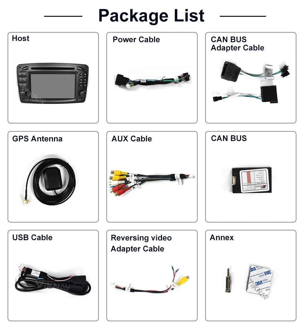 

2din Car radio Stereo receiver For Vaneo Viano Vito for benz C W203 CLK C209 W209 G W463 1998-2011 car audio GPS navigation