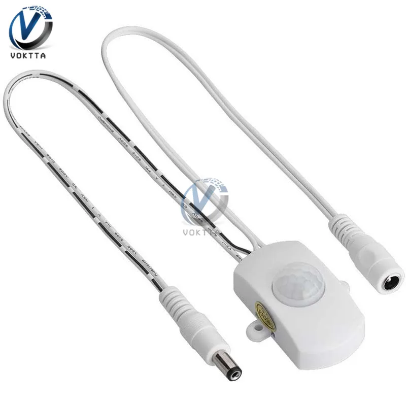 Инфракрасный PIR датчик движения с питанием от USB 5 В/12 В/24 В постоянного тока
