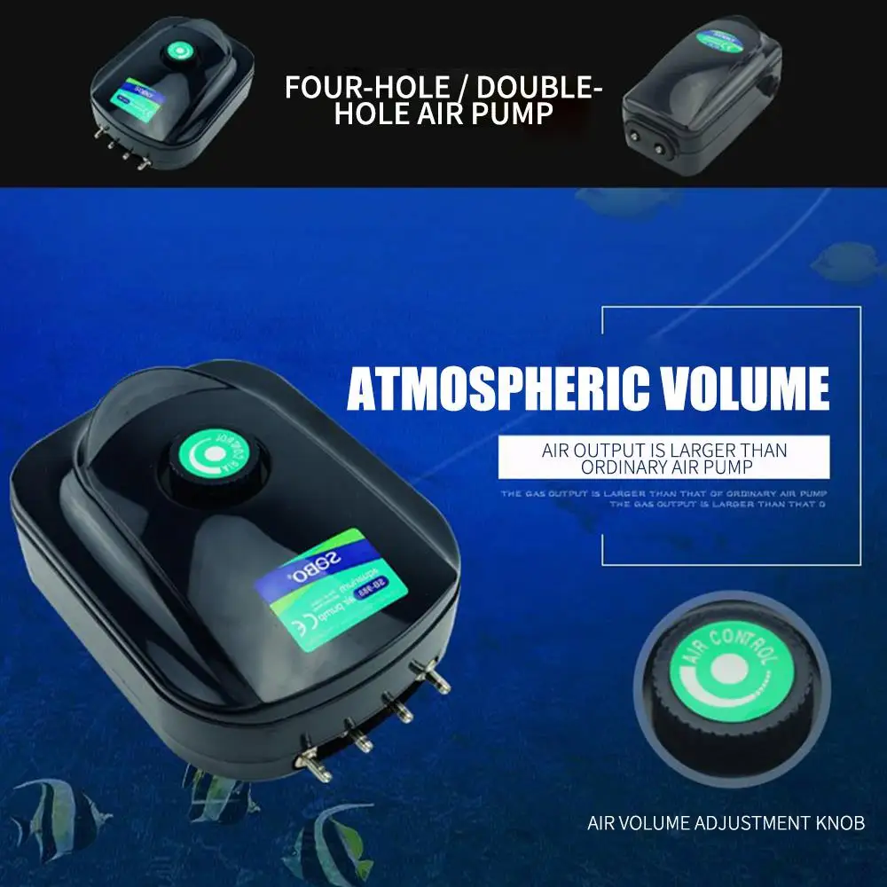

Sprayer Pump Oxygenating Pump Practical Efficient Black ABS Aquarium Filter Oxygen Air High Energy Oxygen Air Pump Ultra Silent