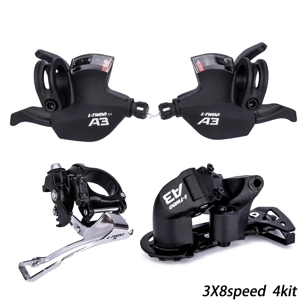 Mtb Bike Front Rear Shifter Levers And Derailleur 3x8 Speed 24s Shifting Groupset Mountain Bicycle Variable Speed 8v