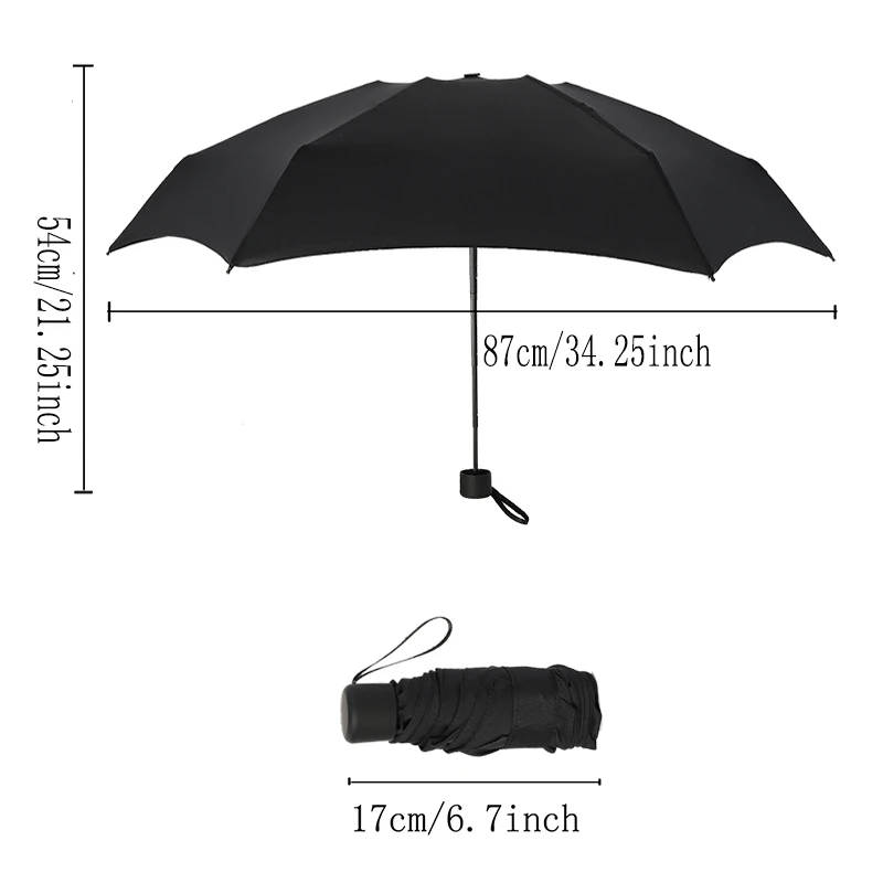 Mini Women Pocket Small Umbrella Anti UV Paraguas Sun Umbrella Rain Windproof Light Folding Portable Umbrellas For Boy Girl