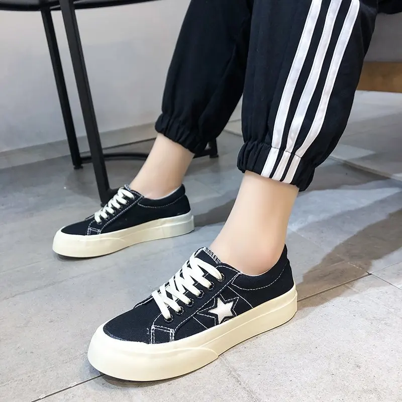 

Женские кроссовки 2021, женская обувь, Классическая модная холщовая обувь, удобная обувь с вулканизированной подошвой, обувь для прогулок и о...