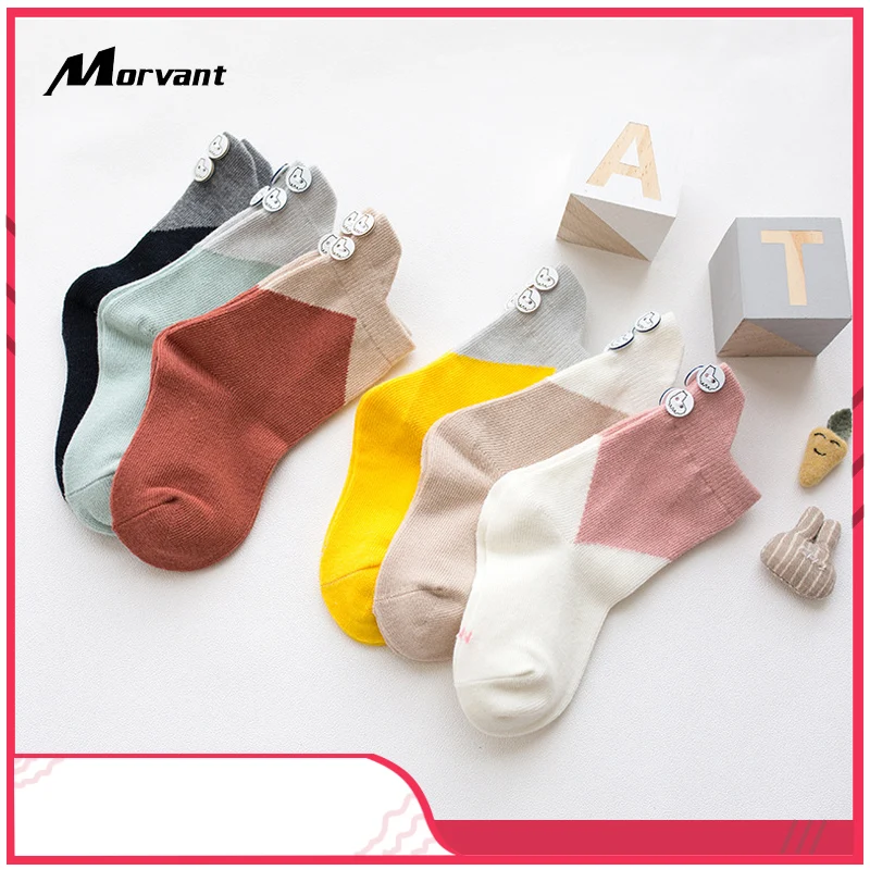 Детские носки из 100% хлопка для маленьких девочек милые удобные детские