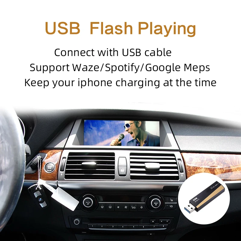 Sinairyu Wi-Fi беспроводной Apple Carplay автомобиль играть для BMW CIC X1 X3 X5 X6 E70 E71 E84 F25 Android