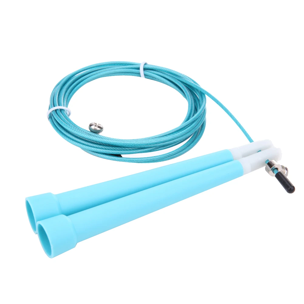 NEW Steel Wire Skipping Skip Adjustable Jump Rope Crossfit Fitnesss Equimpment Exercise Workout 3 Meters | Спорт и развлечения