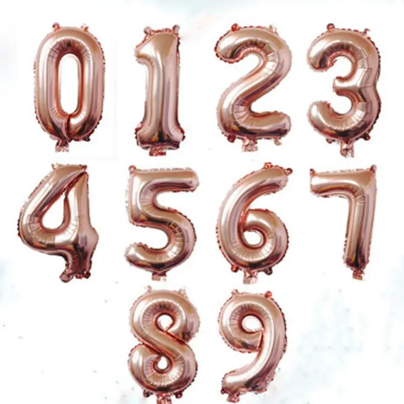 40 дюймов золотистые серебристые черные алюминиевой фольги воздушные шарики на