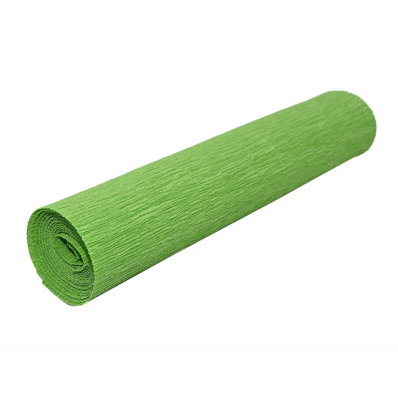green 250*50 см декоративное оригами сморщенное Креповое бумажное ремесло, ручная работа цветок сделать упаковку сложить Скрапбукинг Вечерние Декорации - Цвет: green