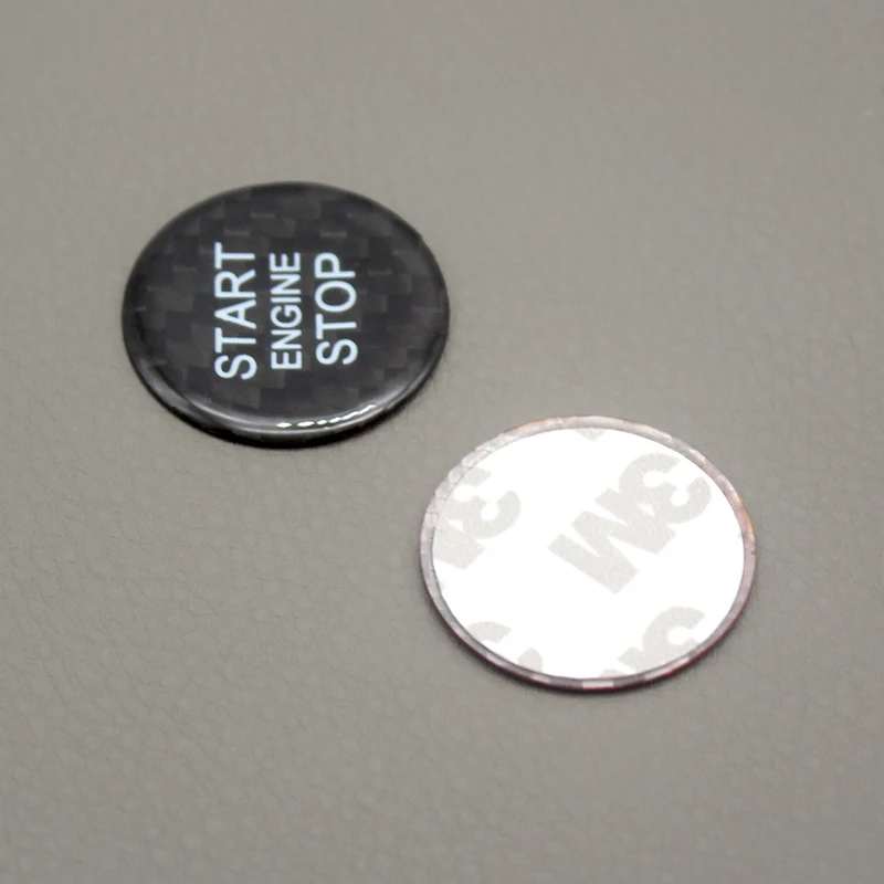 

Carbon Fiber Car Styling Engine Start Stop Button Cover Sticker Trim For Audi A4 A5 A6 C7 A7 Q3 Q5 Q7